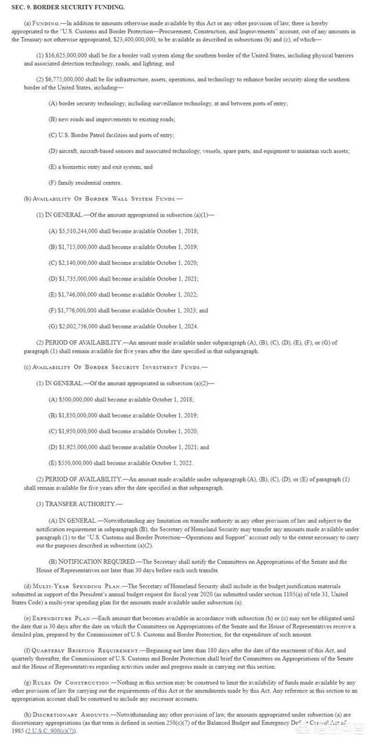 美墨围墙只需6亿美元,特朗普却要50亿美元,并以“停摆”政府威胁国会,这是怎么回事?