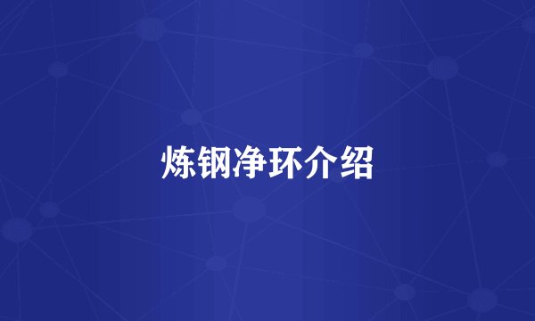 炼钢净环介绍