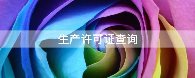 生产许可证查询