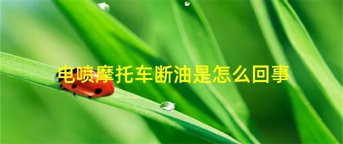 电喷摩托车断油是怎么回事