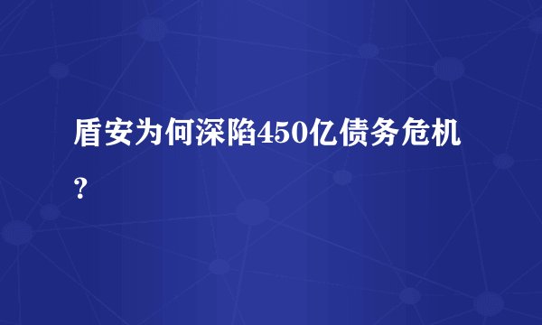 盾安为何深陷450亿债务危机?