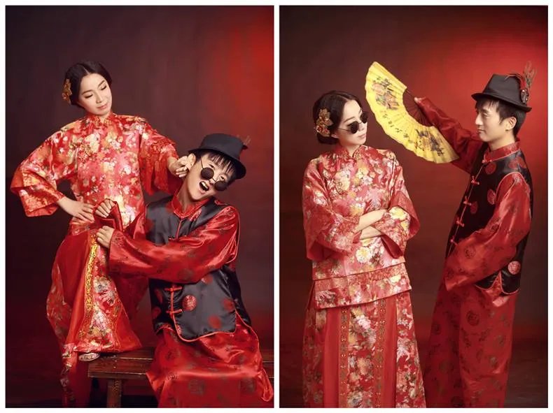 秀禾服婚纱照图片欣赏 婚礼秀禾服要怎么搭配