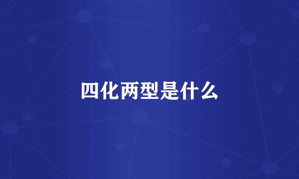 四化两型是什么
