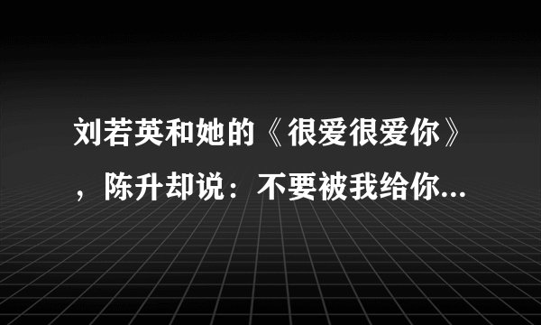 刘若英和她的《很爱很爱你》，陈升却说：不要被我给你的天空局限