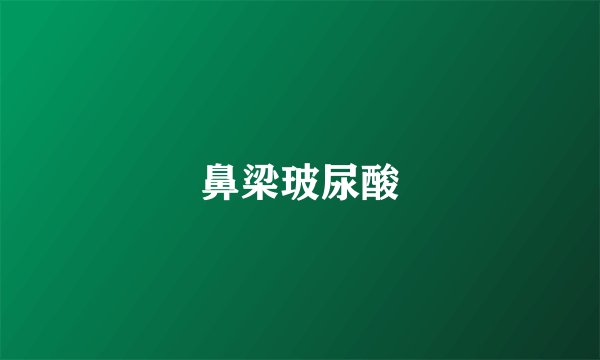 鼻梁玻尿酸