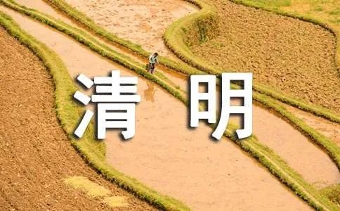 清明的作文