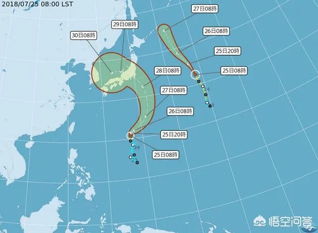 2018第12号台风云雀生成后,会影响哪里?