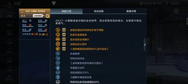 CFak47火麒麟属性是什么?