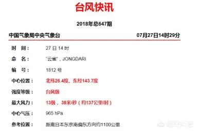 2018第12号台风云雀生成后,会影响哪里?