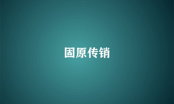 固原传销
