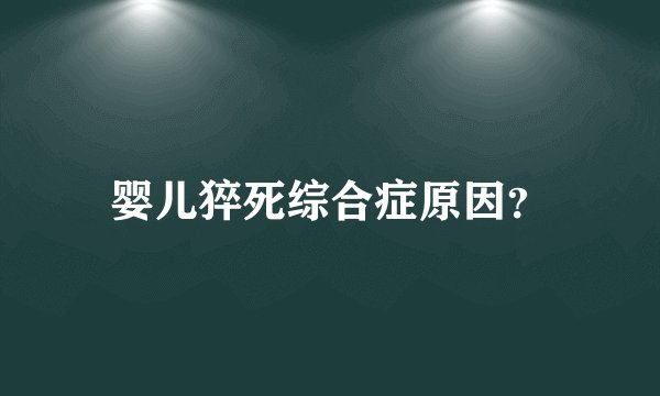 婴儿猝死综合症原因？