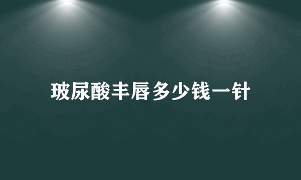 玻尿酸丰唇多少钱一针