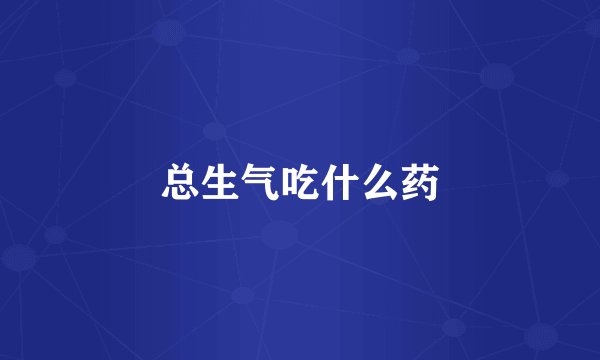 总生气吃什么药