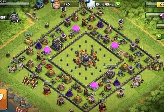 2018年coc9本公认神阵怎么摆