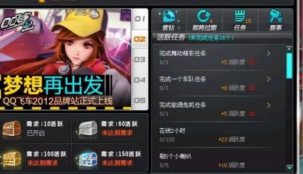 qq飞车活跃度是怎样得的