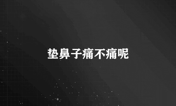 垫鼻子痛不痛呢