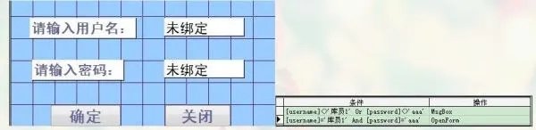 做access数据库的时候,怎么通过验证用户名和密码登陆到主窗体