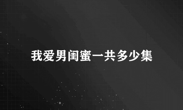我爱男闺蜜一共多少集