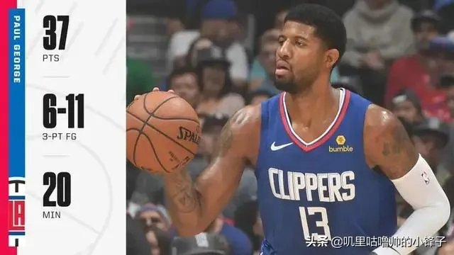 乔治20分钟17中10砍37分,并且成快船史第一位前两场连续30+球员,你怎么看?