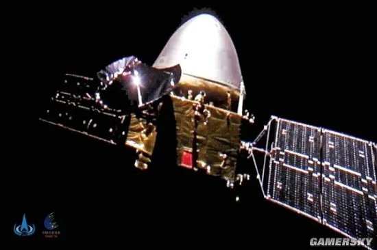 天问一号首次深空自拍:五星红旗光彩夺目
