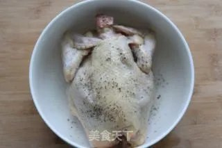 嫩烤全鸡#烤箱美食#