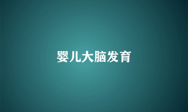 婴儿大脑发育