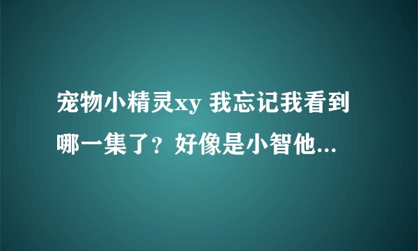 宠物小精灵xy 我忘记我看到哪一集了?好像是小智他们遇到了杰尼龟小火龙妙蛙种子 三只主兽 。。。请