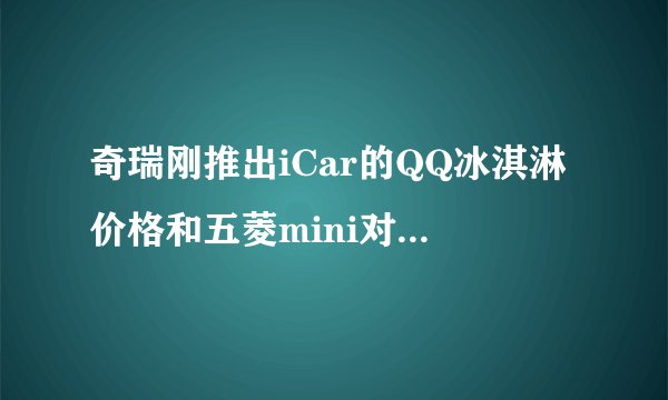 奇瑞刚推出iCar的QQ冰淇淋价格和五菱mini对比，女士一手选择哪个更合适，预算4以内，家住城郊?