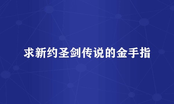 求新约圣剑传说的金手指