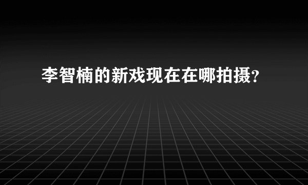 李智楠的新戏现在在哪拍摄？