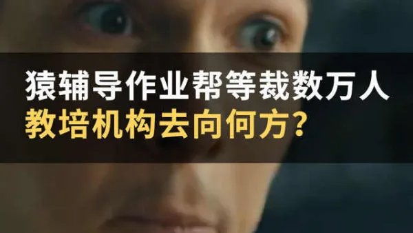猿辅导作业帮等8月裁撤数万人,教育行业是要彻底落败了吗?