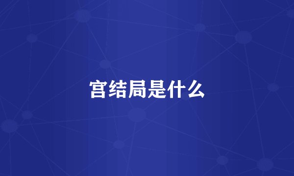 宫结局是什么