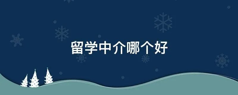 留学中介哪个好