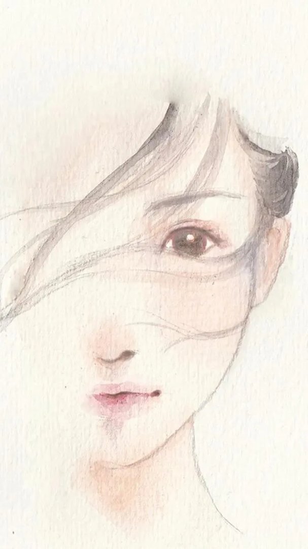 请问谁有现代手绘美女图片?