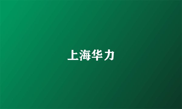 上海华力