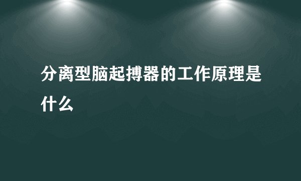 分离型脑起搏器的工作原理是什么