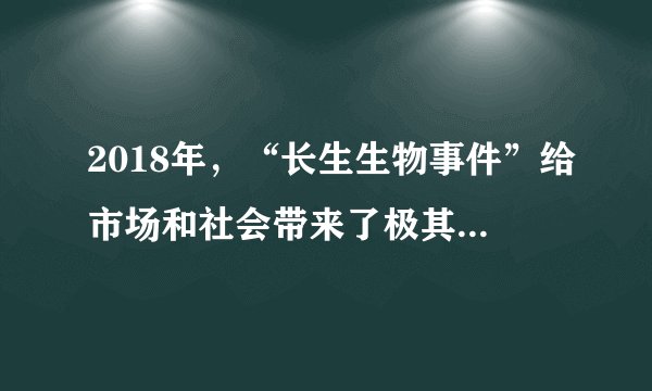 2018年，“长生生物事件”给市场和社会带来了极其恶劣的衫响。回答下列24-25小题2018年7月15日，国家药监局在对吉林长生生物科技股份有限公司进行突击检查时发现，该公司为了谋取暴利在百白破和狂犬病疫苗生产中存在严重违反国家《药品生产质量管理规范》的造假行为。该公司造假行为表明，市场调节具有        的弊端。（　　）A.自发性B. 盲目性C. 滞后性D. 竞争性