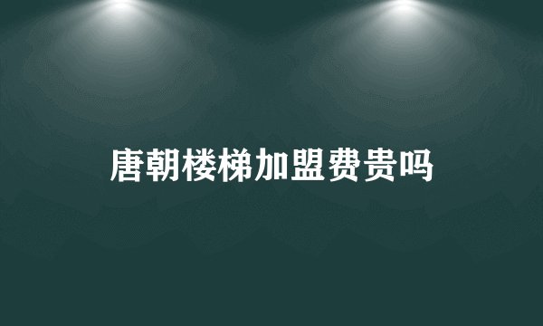 唐朝楼梯加盟费贵吗