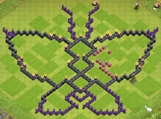 2018年coc9本公认神阵怎么摆