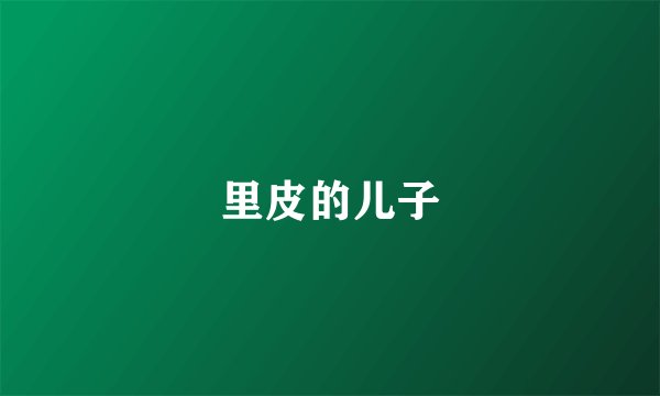 里皮的儿子
