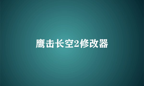鹰击长空2修改器