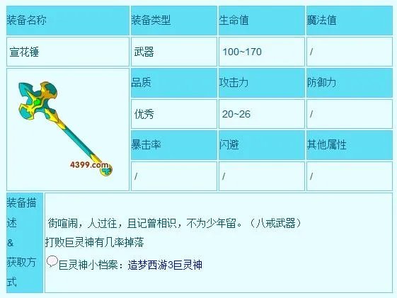 宣花坠 宣花锤 宣花袍